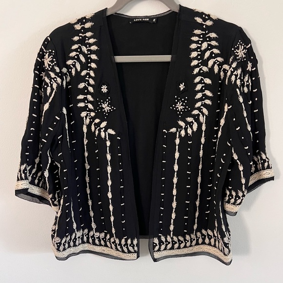 Love Sam Anthropologie Beaded Richmond Jacket - MEDIUM - Picture 6 of 12
